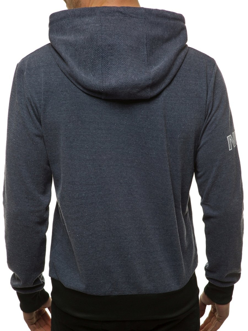 Bluza z kapturem męska granatowa OZONEE JS/DD20131