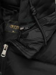 Kurtka zimowa damska pikowana czarna OZONEE JS/16M9187/392