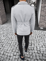 Пальто чоловіче Яскраво-Сiрий OZONEE O/5627