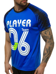 T-Shirt męski niebieski OZONEE JS/KS2065