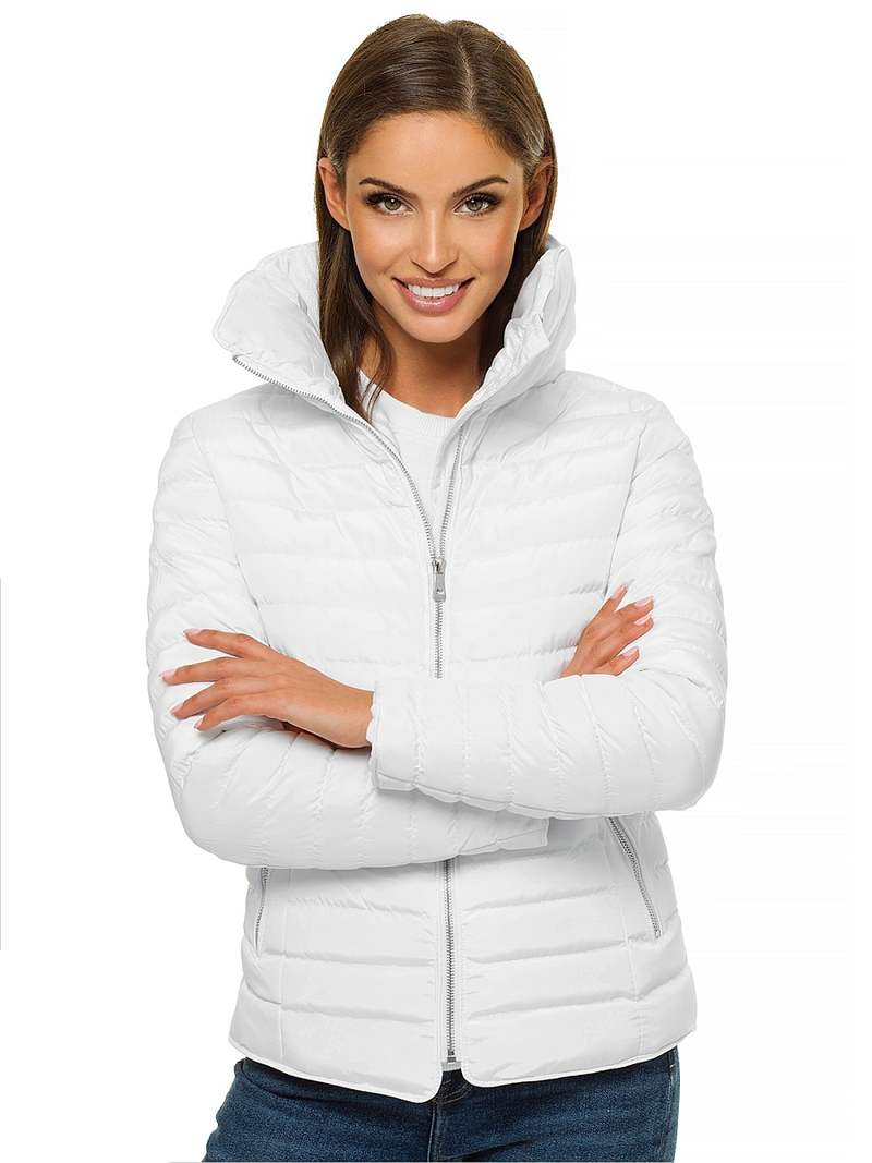 Kurtka przejściowa damska biała OZONEE JS/M23063/9
