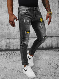 Spodnie jeansowe męskie szare OZONEE NB/MP0167G