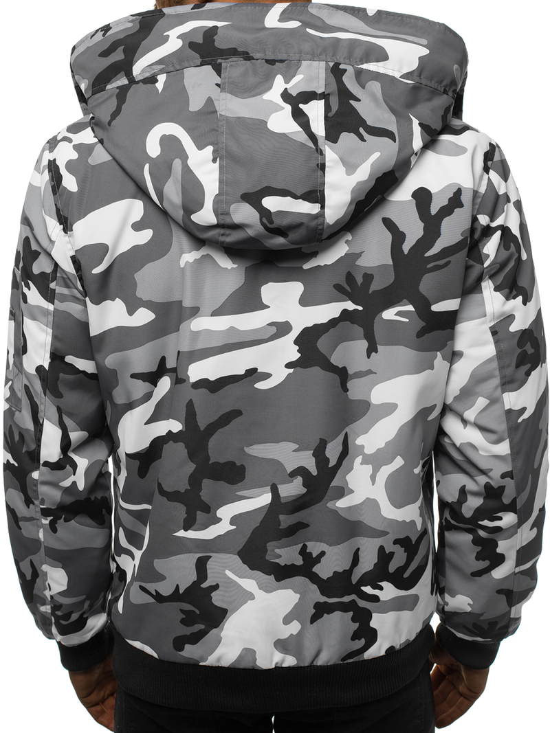 Kurtka zimowa męska moro-szara OZONEE JS/2019005