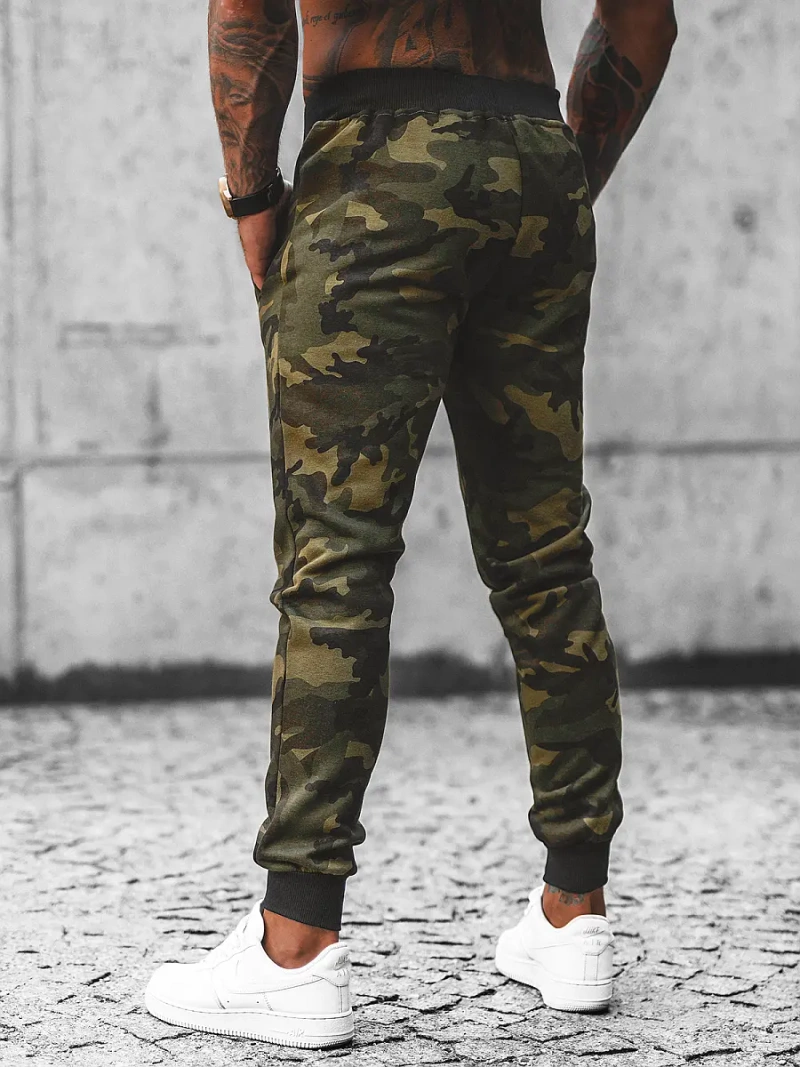 Spodnie dresowe męskie zielone OZONEE JS/KZ15Z