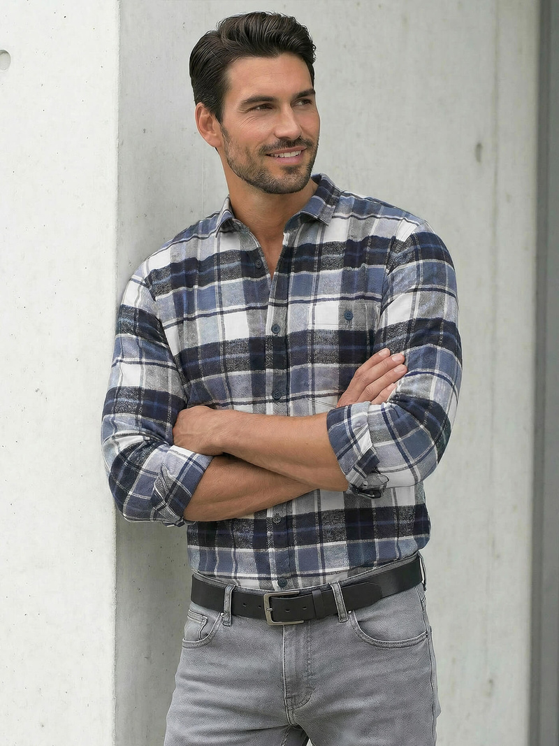 Cорочка чоловіча tемно-cиня OZONEE V/V175Z