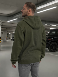 Bluza z kapturem męska khaki OZONEE O/G3065