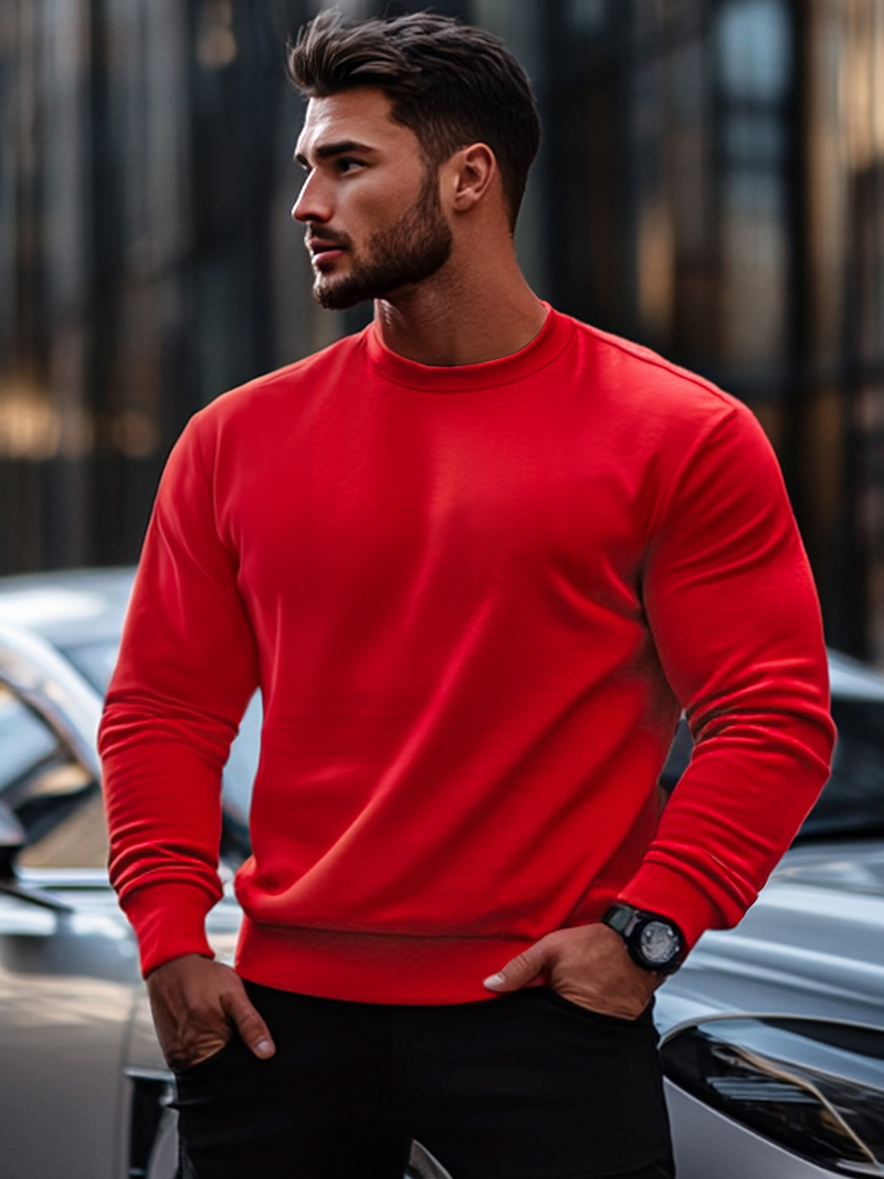 Толстовка чоловіча Червона OZONEE JS/2001-10Z