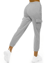 Spodnie dresowe damskie jasno-szare OZONEE O/MB2001/21