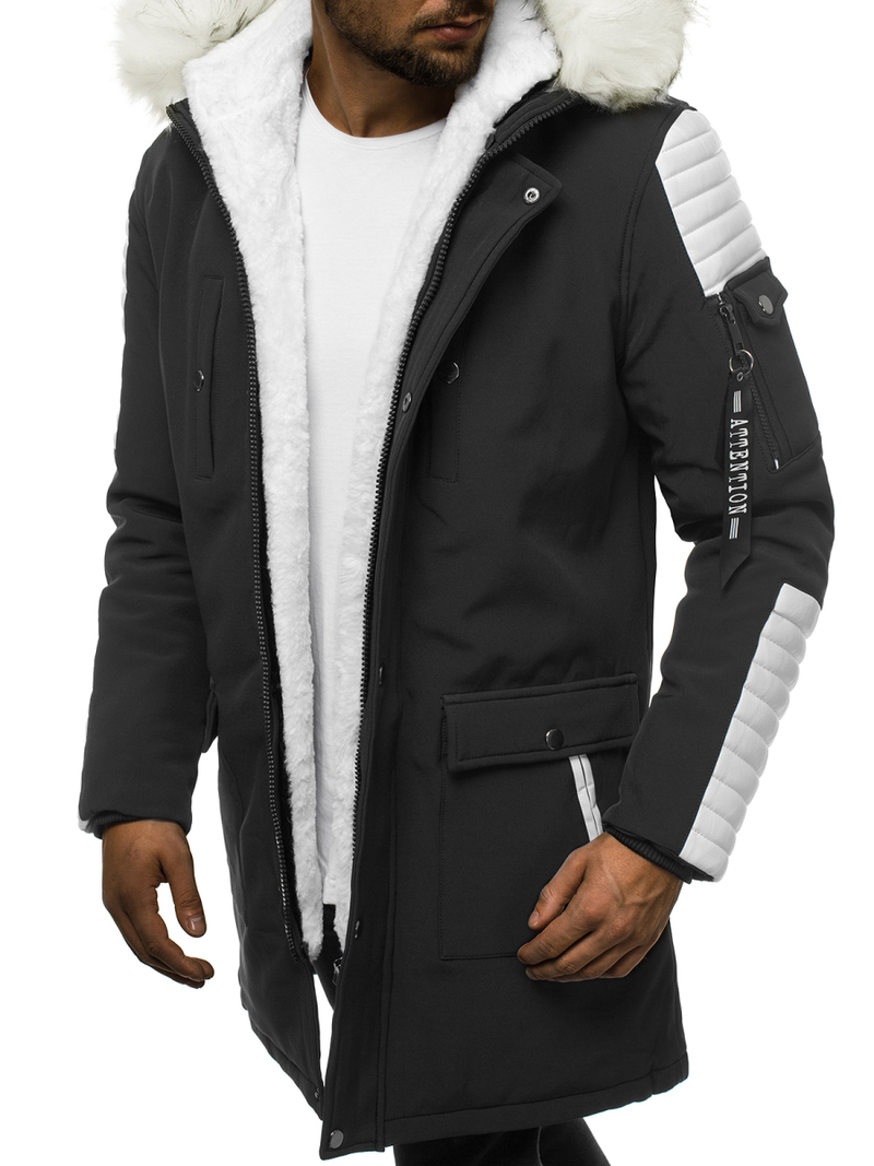 Куртка зимова чоловіча Чорно-Бiла OZONEE O/5832