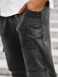 Spodnie męskie jogger czarne OZONEE JS/KK1110-2