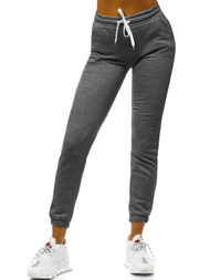 Спортивні штани жіночі графіт OZONEE JS/KSW5008