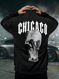 Bluza z kapturem męska czarna OZONEE JS/21B1903/3