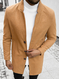 Płaszcz męski jasno-camelowy OZONEE O/5628