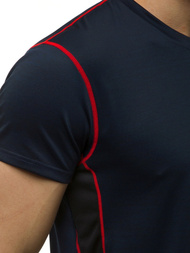 T-Shirt męski granatowy OZONEE JS/KS2104Z