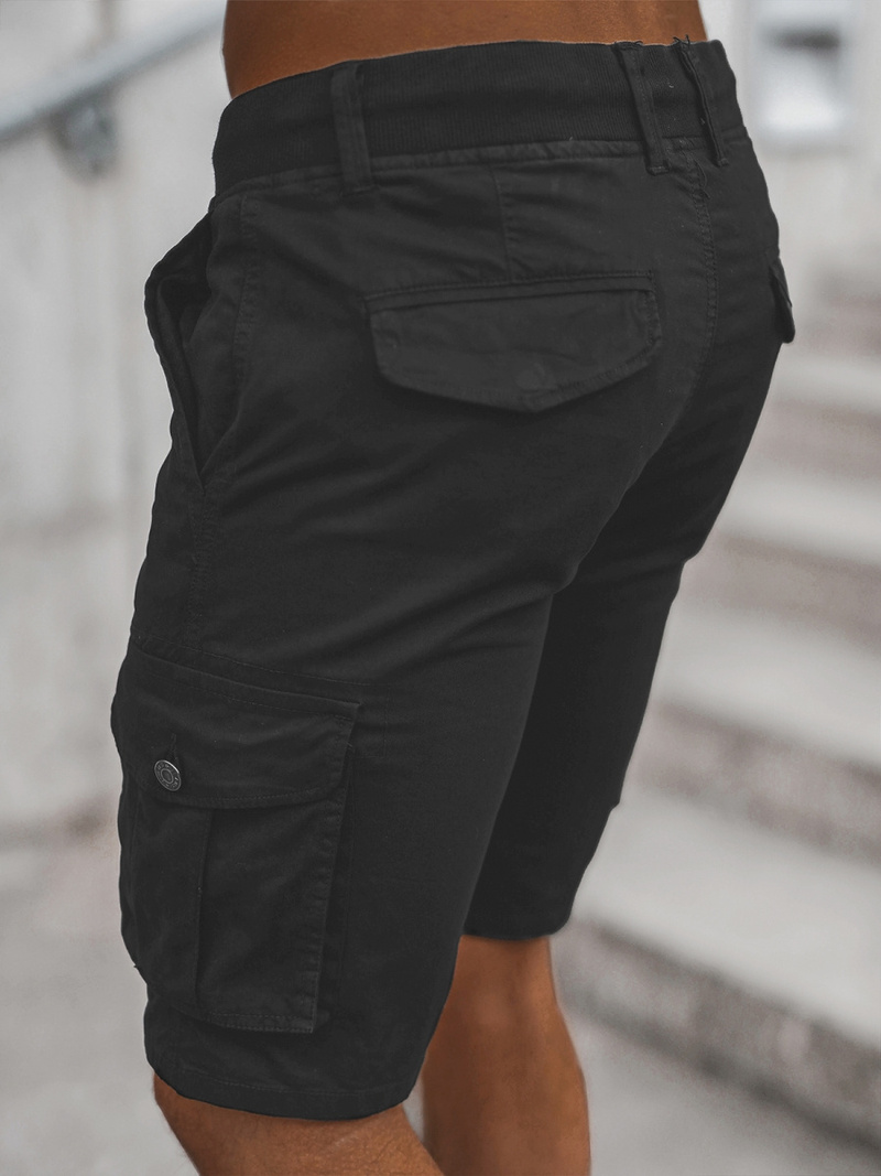 Шорти джинові чоловічі Чорнi OZONEE T/BB70010/1