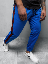 Spodnie dresowe męskie niebieskie OZONEE B/10018