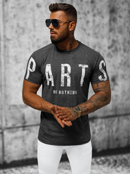 T-shirt męski grafitowy OZONEE O/1180Z