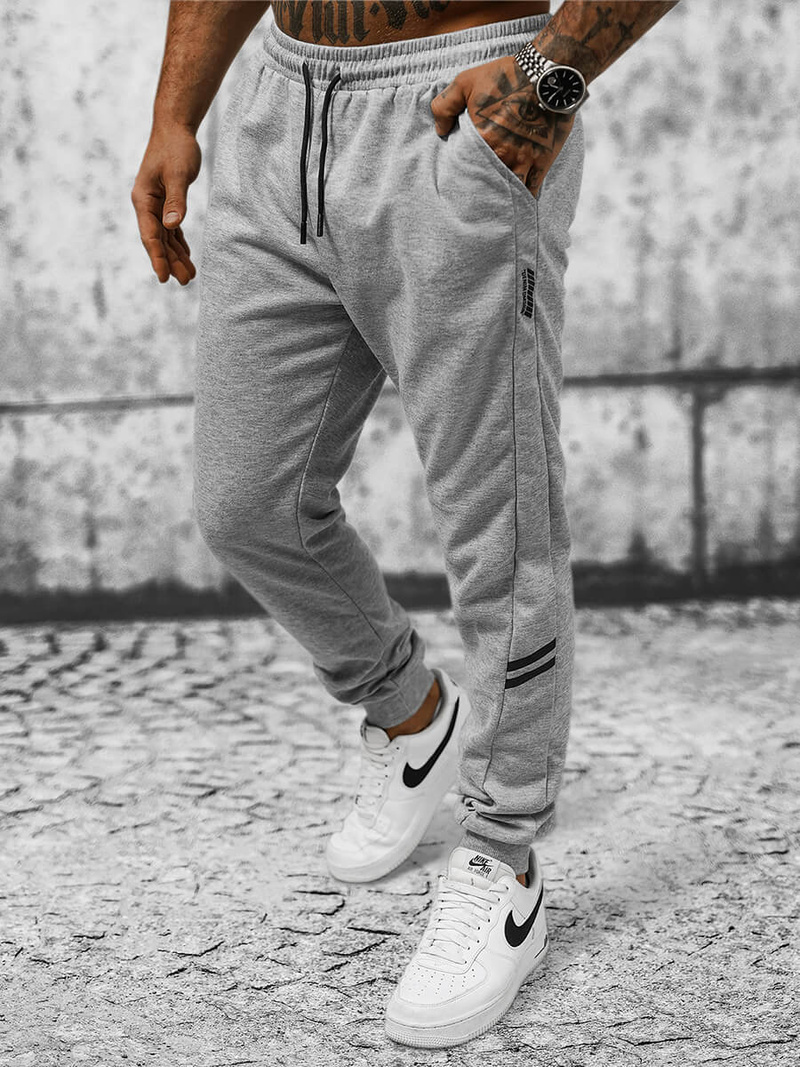 Spodnie dresowe męskie szare OZONEE JS/8K205