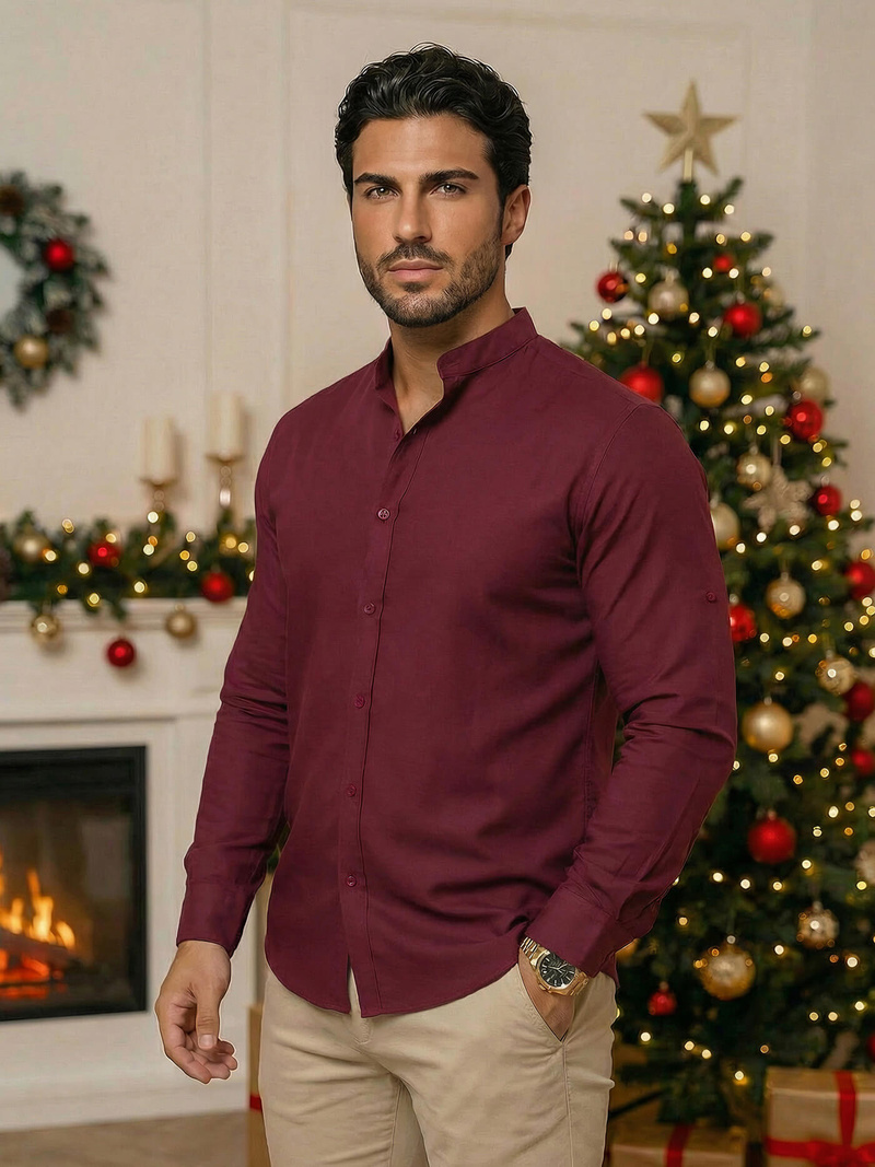 Cорочка чоловіча Бордова OZONEE O/V57Z