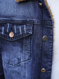 Чоловіча джинсова куртка Темно-Синя OZONEE NB/MJ520BSZ