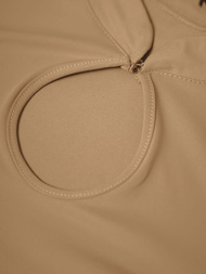 Damskie body ciemno-beżowe OZONEE O/LK-K12