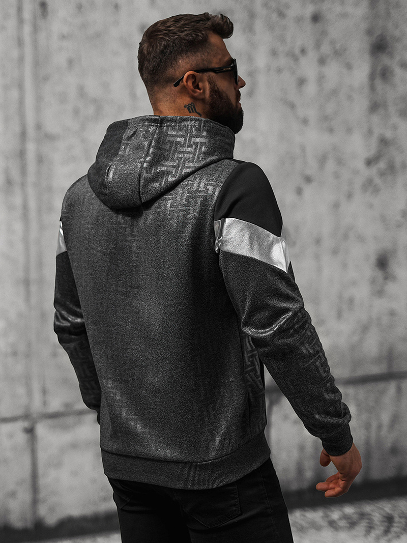 Толстовка чоловіча Графітова OZONEE O/3A77