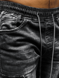 Spodnie męskie jogger czarne OZONEE JS/K10004/2