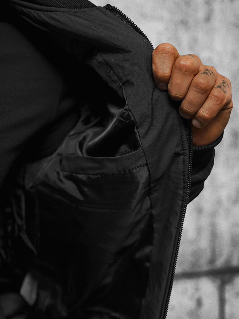 Куртка чоловіча Чорна OZONEE JS/84M3007/392