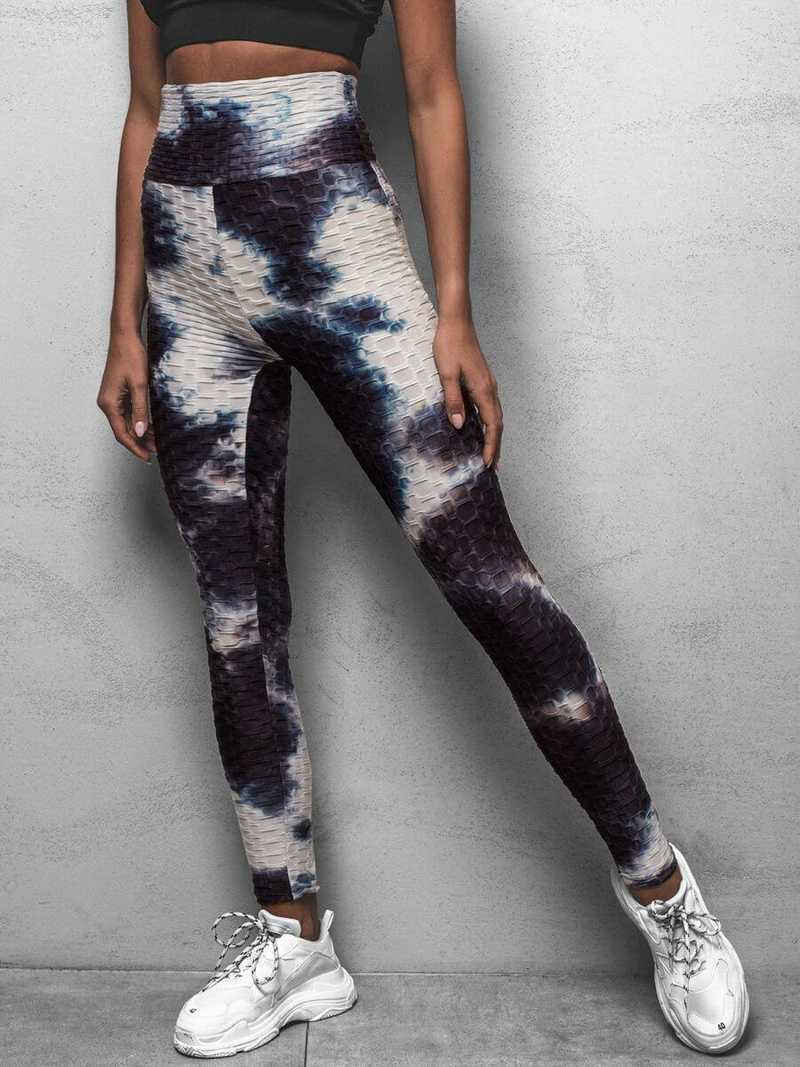 Legginsy damskie granatowo-szare OZONEE JS/YW88029Z