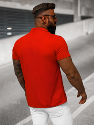 Футболка Поло чоловіча червона OZONEE JS/8T80/18Z