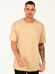 T-Shirt męski beżowy OZONEE MR/21577