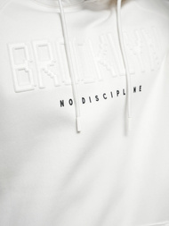 Bluza z kapturem oversize biała OZONEE O/SWE23040Z