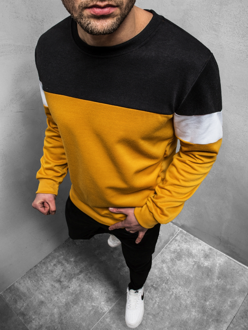 Bluza męska camelowa OZONEE JS/JZ11053Z