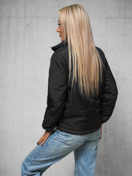 Kurtka damska pikowana czarna OZONEE JS/16M2382/392