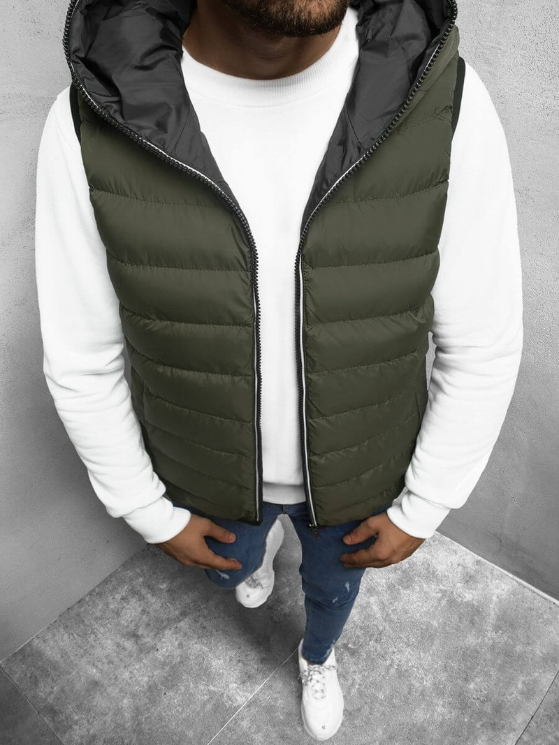 Безрукавка чоловіча Зелена OZONEE N/6878/5