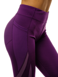 Legginsy damskie fioletowe OZONEE O/54379