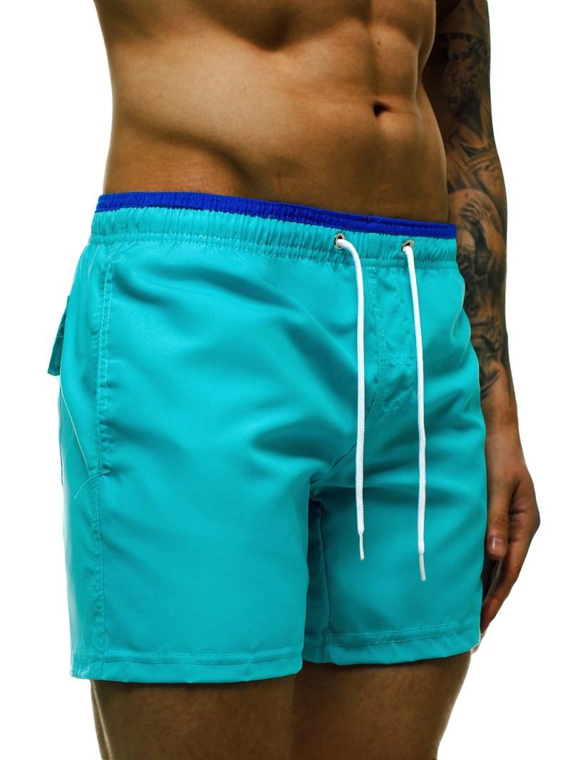 Spodenki kąpielowe męskie turkusowe OZONEE ST006-8