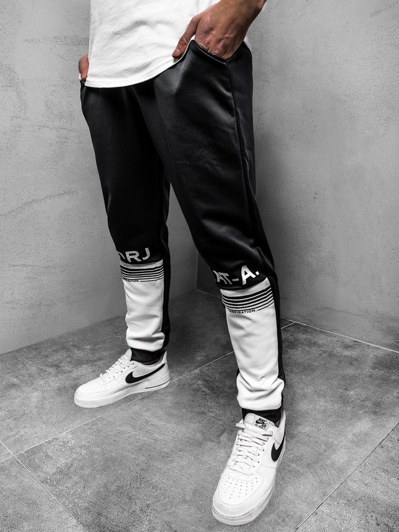 Штани спортивні чоловічі Чорно-Бiлi OZONEE JS/AM122Z