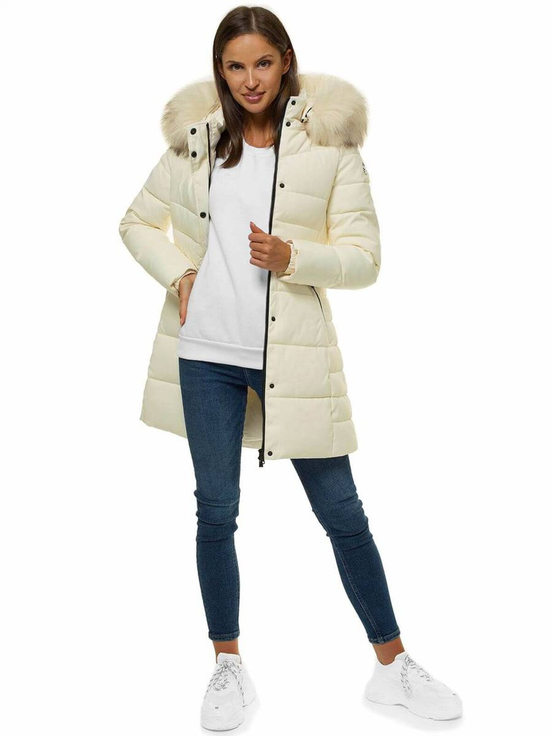 Куртка жіноча Кремова OZONEE O/M202/10
