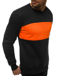Bluza męska czarno-pomarańczowa OZONEE JS/2010