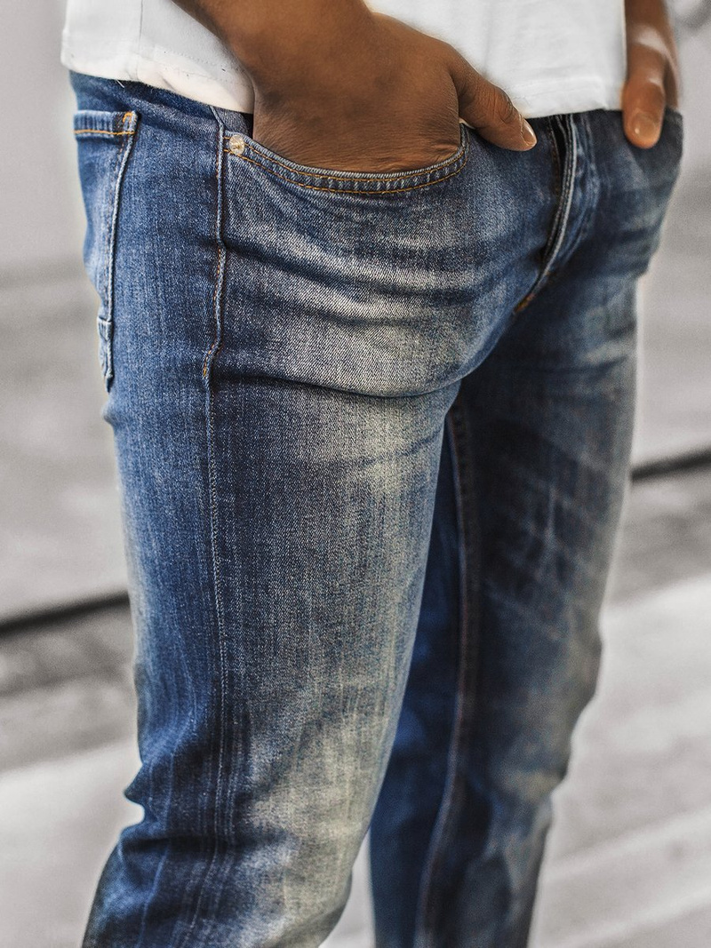 Spodnie jeansowe męskie niebieskie OZONEE G/1049