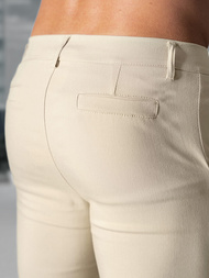 Spodnie męskie chino beżowe OZONEE O/P4049Z