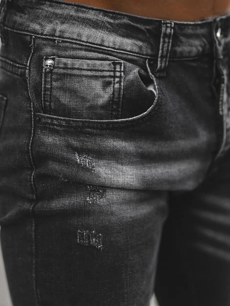 Чоловічі джинси Чорнi OZONEE NB/MP0126N