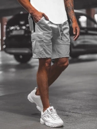 Spodenki dresowe męskie szare OZONEE O/WW20016/2