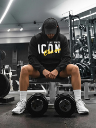 Bluza z kapturem męska czarna OZONEE JS/8B1736/3