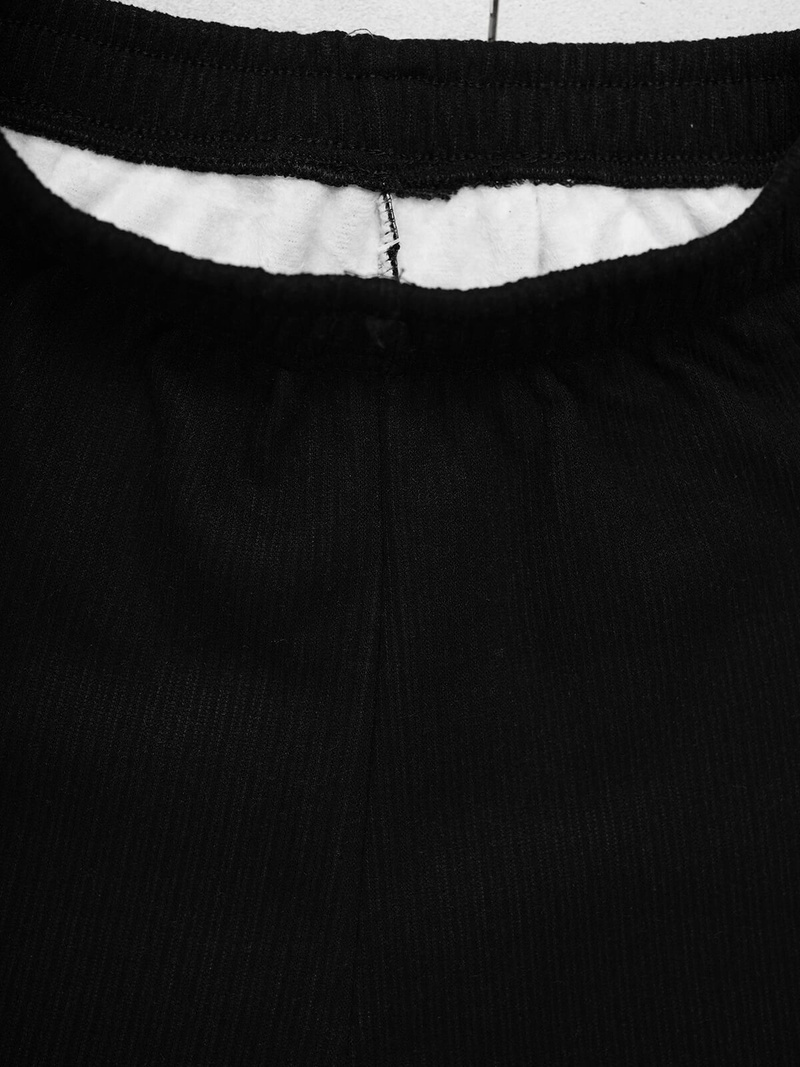 Spodnie damskie z szeroką nogawką czarne OZONEE JS/92K526/3