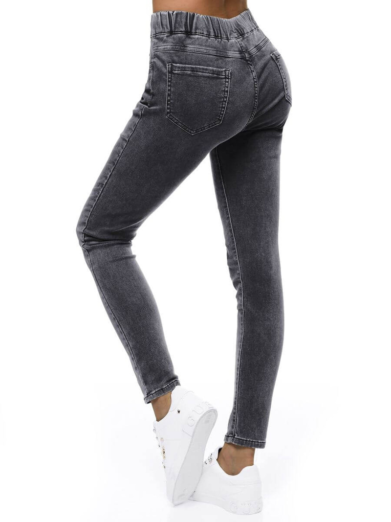 Spodnie jeansowe damskie grafitowe OZONEE O/WL1863