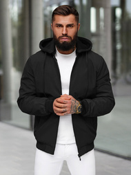 Kurtka męska bomberka czarna OZONEE JS/62M9502/392