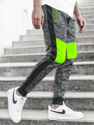 Spodnie dresowe męskie grafitowe OZONEE JS/K60005