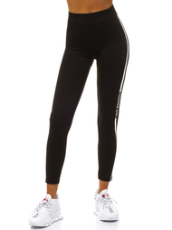 Legginsy damskie czarno-żółte OZONEE O/82337